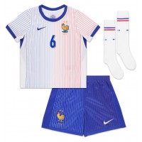 Maglie da calcio Francia Eduardo Camavinga #6 Seconda Maglia Bambino Europei 2024 Manica Corta (+ Pantaloni corti)